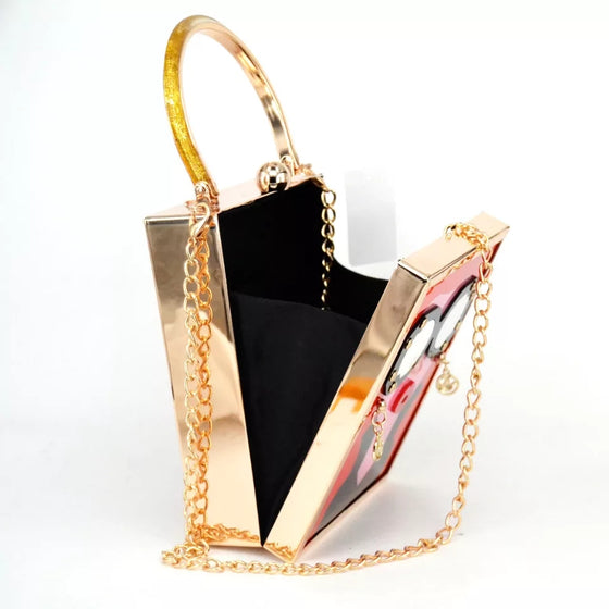 The Aurelia Clutch – Luxury Gold & Silver Editons Metal Evening Bag