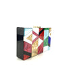 Geometric Color-Blocked Bag in High Gloss