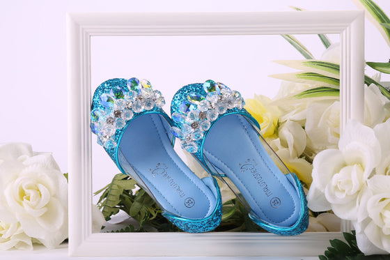 Glitter Crystal Girls Dress Shoes