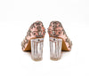ALEESA Satin Crystal Beaded Pumps (in Blushing Pink)