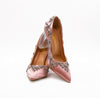 ALEESA Satin Crystal Beaded Pumps (in Blushing Pink)