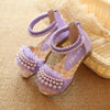 Layer of Lace and Pearls Girls Shoes