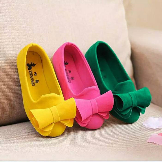 Colorful Big Bow Loafers Dress Shoes