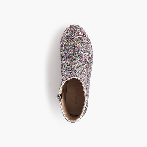Girls Confetti Glitter Dress Ankle Booties