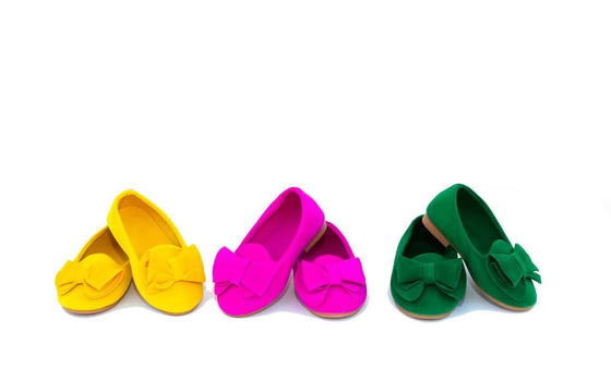 Colorful Big Bow Loafers Dress Shoes