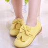 Yellow Big Bow Walking Shoes