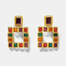  Geometric Square Chandelier Earrings