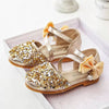 Sequin and Pearls Bow Girls Shoes