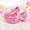 Pink Rock Glitter Girls Heel Shoes