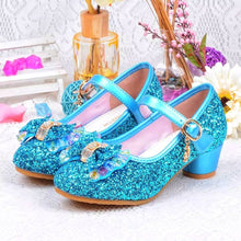  Blue Rock Glitter Girls Heeled Shoes