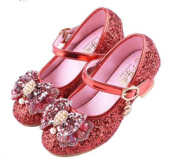 Red Rock Glitter Low Heeled Dress Shoes