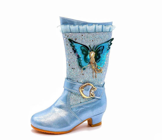 Fairytale Inspired Girls Jeweled Dress Boots