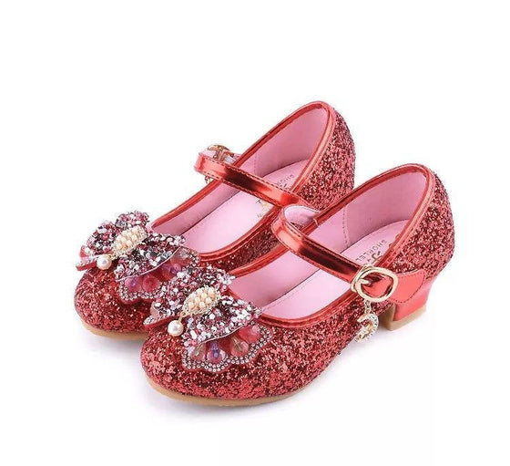 Red Rock Glitter Low Heeled Dress Shoes