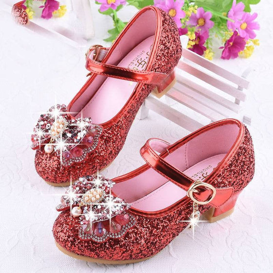 Red Rock Glitter Low Heeled Dress Shoes
