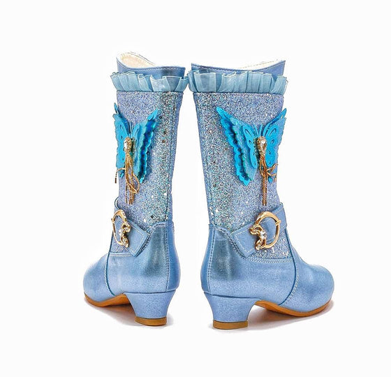 Fairytale Inspired Girls Jeweled Dress Boots