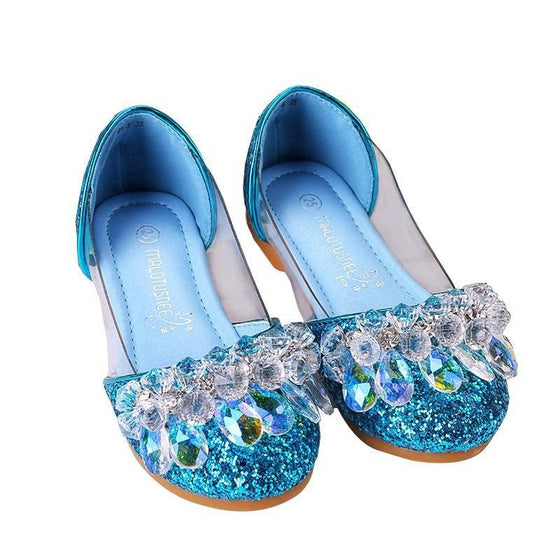 Glitter Crystal Girls Dress Shoes
