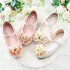 Crystal Floral Bow Flats
