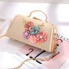 Vintage Inspired 3D Flowers and Pearls Handbag
