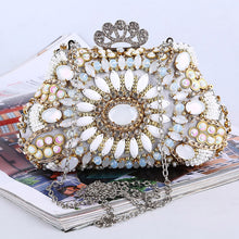  Silver Beaded Sequin Vintage Inspired Evening Bag