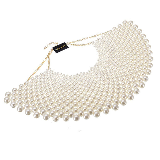 Bib Collar Pearl Necklace
