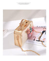 Vintage Inspired 3D Flowers and Pearls Handbag