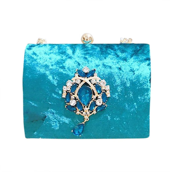 Luxurious Velvet Satchel Bag