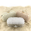 Beaded Pearls Diamond Design Clutch