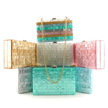  Pastel Infused Stripe Box Bag