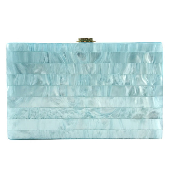 Pastel Infused Stripe Box Bag