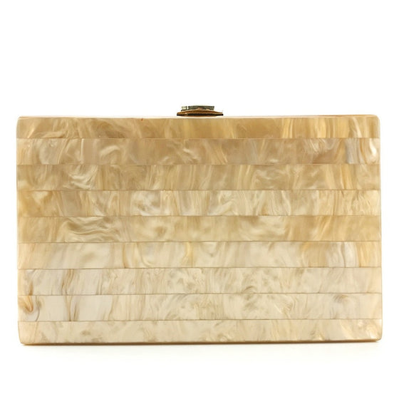 Pastel Infused Stripe Box Bag