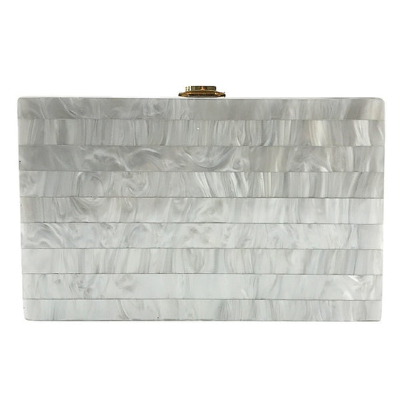 Pastel Infused Stripe Box Bag
