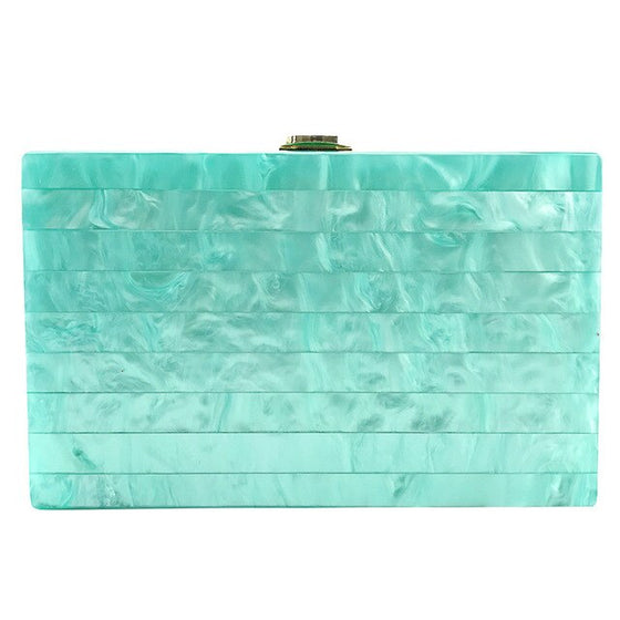Pastel Infused Stripe Box Bag