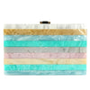 Pastel Infused Stripe Box Bag