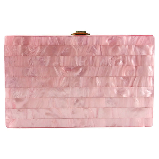 Pastel Infused Stripe Box Bag