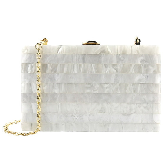 Pastel Infused Stripe Box Bag