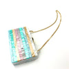 Pastel Infused Stripe Box Bag