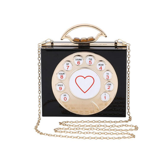 Retro Telephone Dial Hand Bag