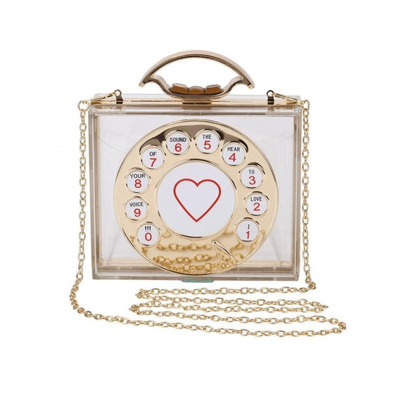 Retro Telephone Dial Hand Bag