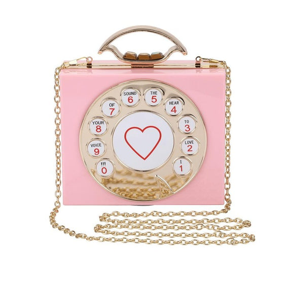Retro Telephone Dial Hand Bag