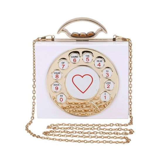 Retro Telephone Dial Hand Bag