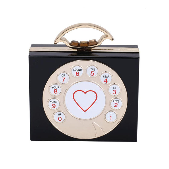 Retro Telephone Dial Hand Bag