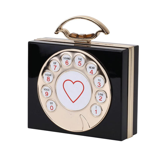 Retro Telephone Dial Hand Bag