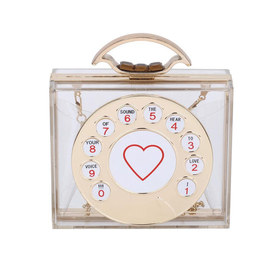 Retro Telephone Dial Hand Bag