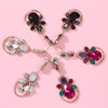 Colorful Rhinestone Pendant Earrings