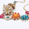 Multi-Color Floral Necklace