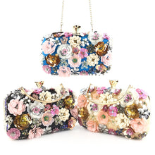  Crystal Floral Beaded Bag